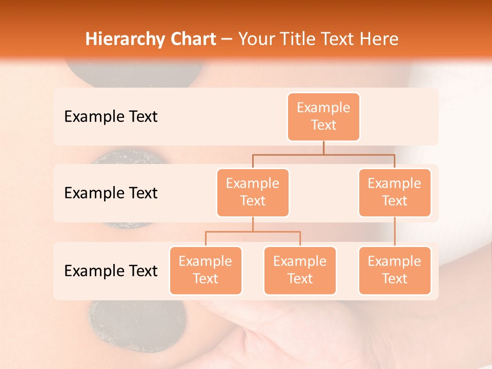 A Woman's Back With Stones On It PowerPoint Template
