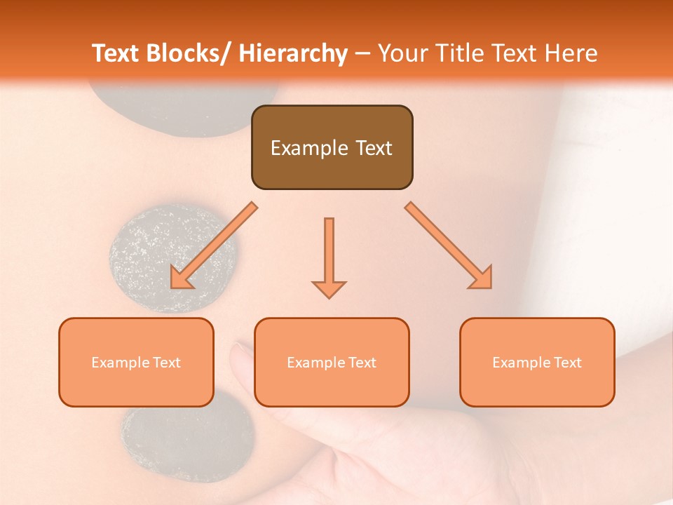 A Woman's Back With Stones On It PowerPoint Template