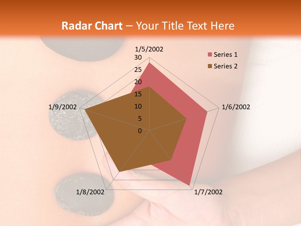 A Woman's Back With Stones On It PowerPoint Template