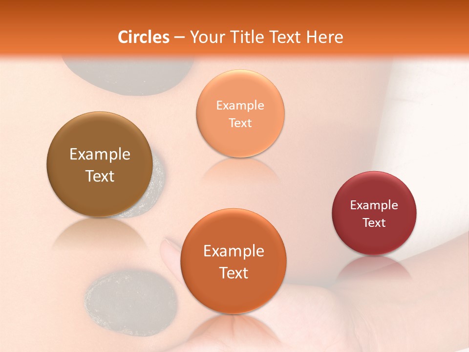 A Woman's Back With Stones On It PowerPoint Template