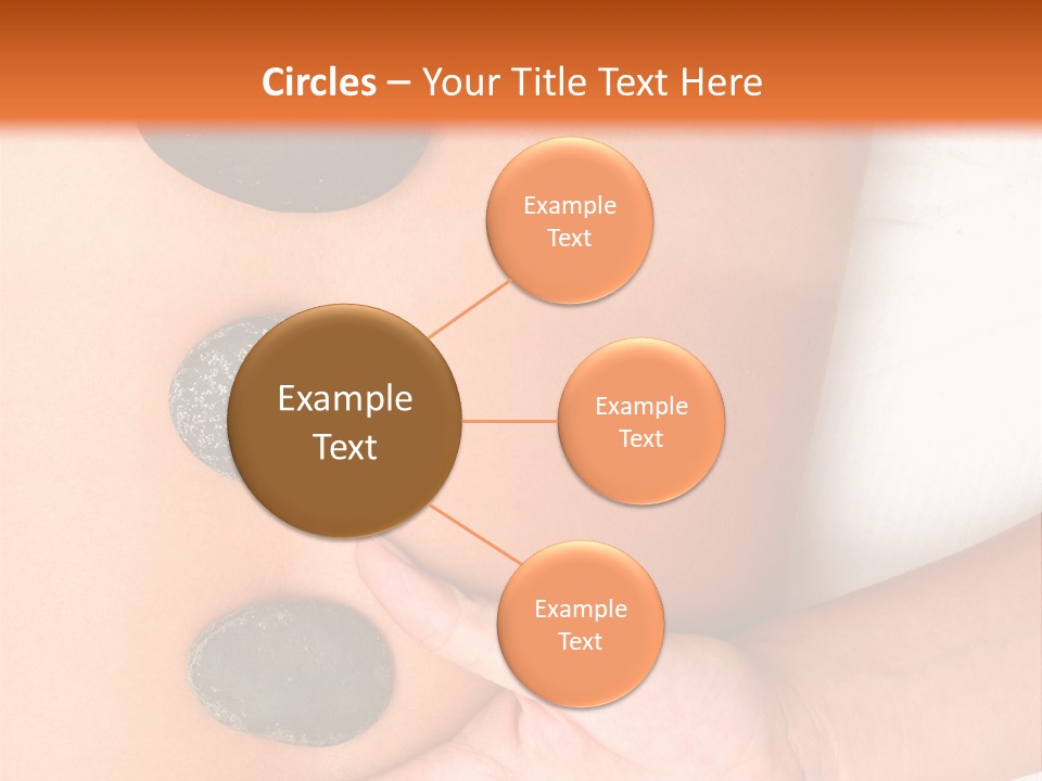 A Woman's Back With Stones On It PowerPoint Template