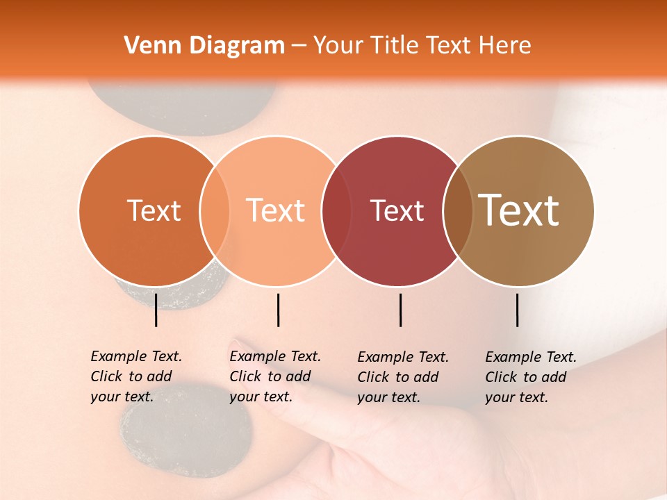 A Woman's Back With Stones On It PowerPoint Template