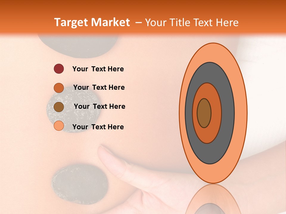 A Woman's Back With Stones On It PowerPoint Template