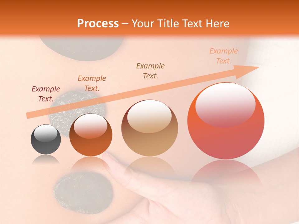 A Woman's Back With Stones On It PowerPoint Template