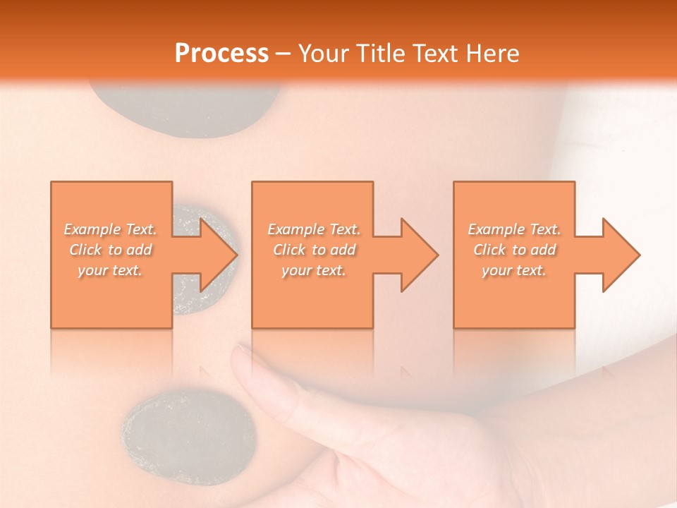 A Woman's Back With Stones On It PowerPoint Template