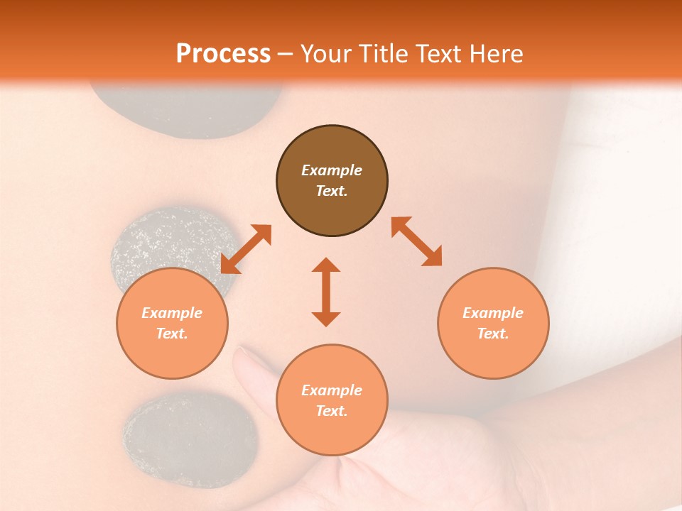 A Woman's Back With Stones On It PowerPoint Template