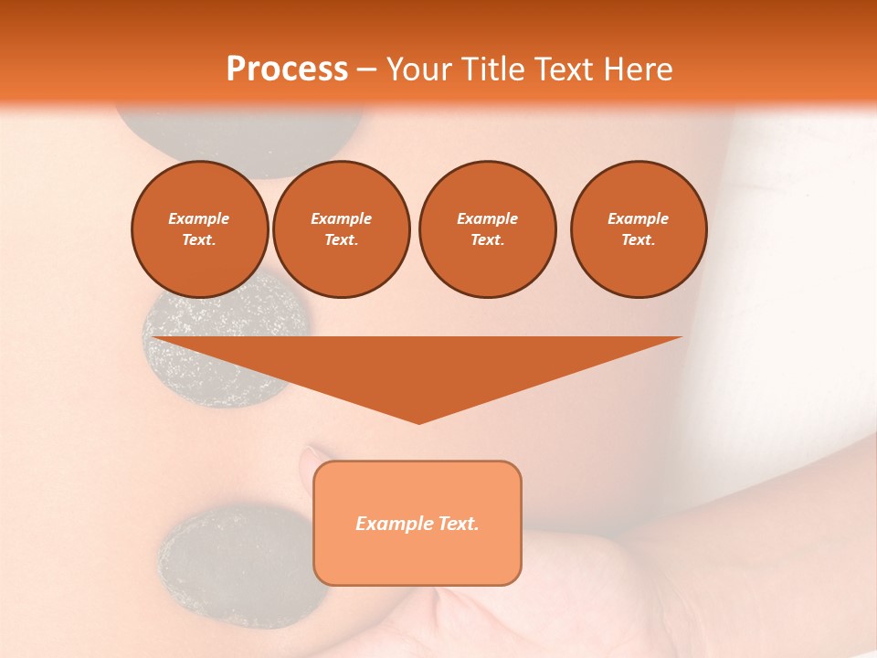 A Woman's Back With Stones On It PowerPoint Template