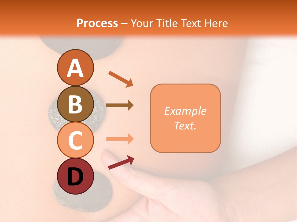 A Woman's Back With Stones On It PowerPoint Template