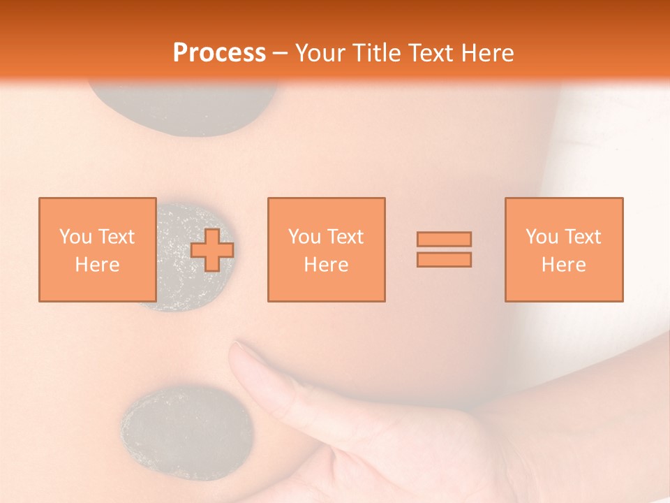 A Woman's Back With Stones On It PowerPoint Template