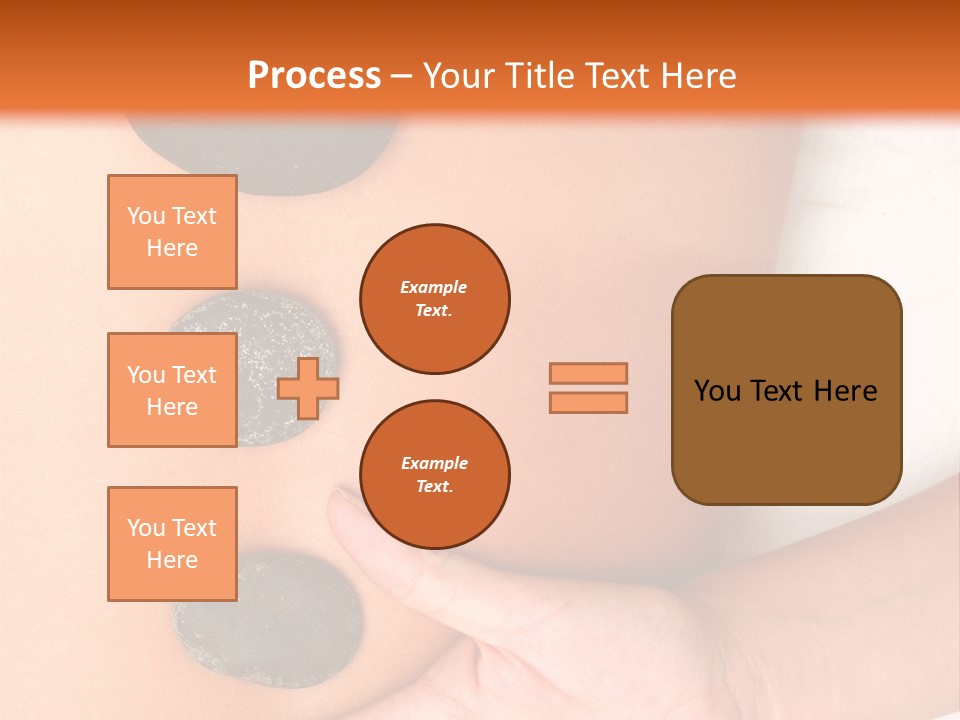 A Woman's Back With Stones On It PowerPoint Template