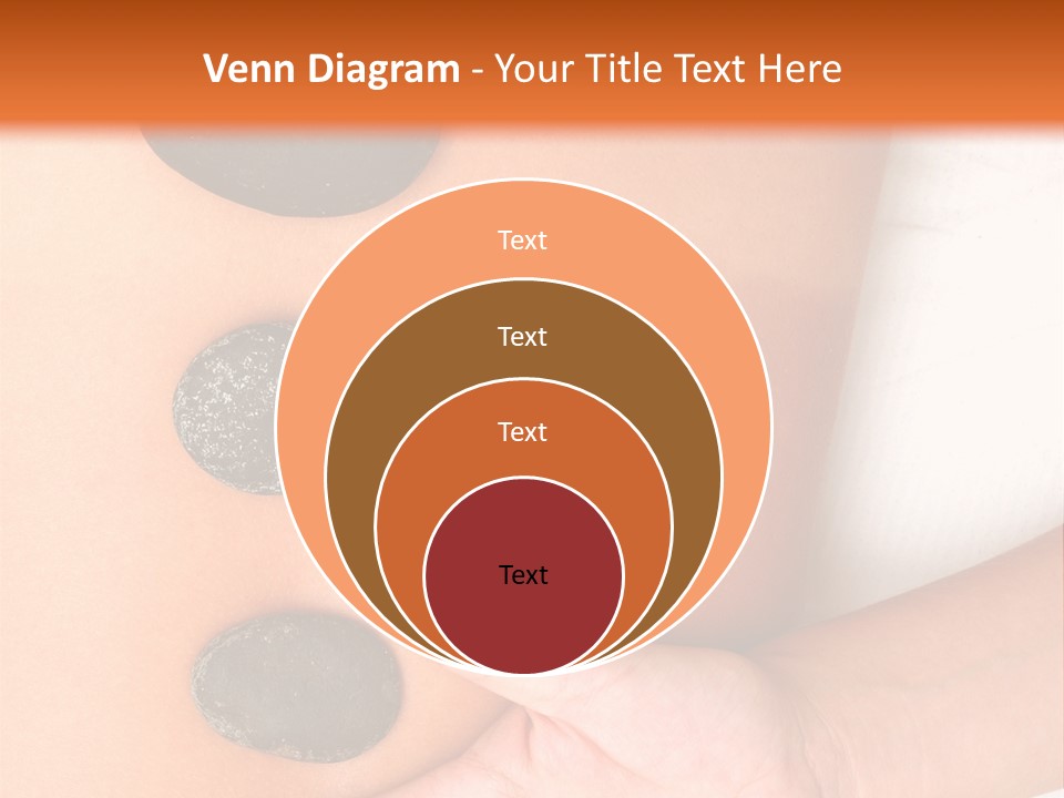 A Woman's Back With Stones On It PowerPoint Template