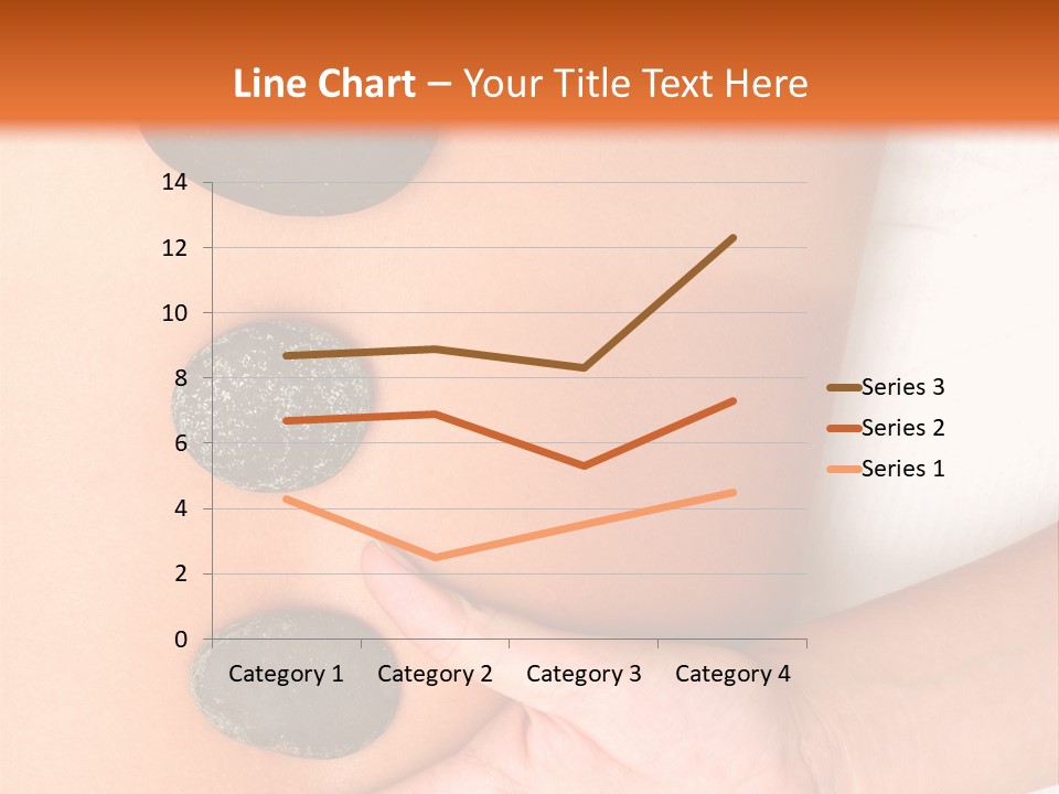 A Woman's Back With Stones On It PowerPoint Template