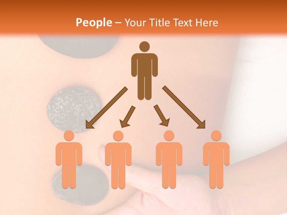A Woman's Back With Stones On It PowerPoint Template