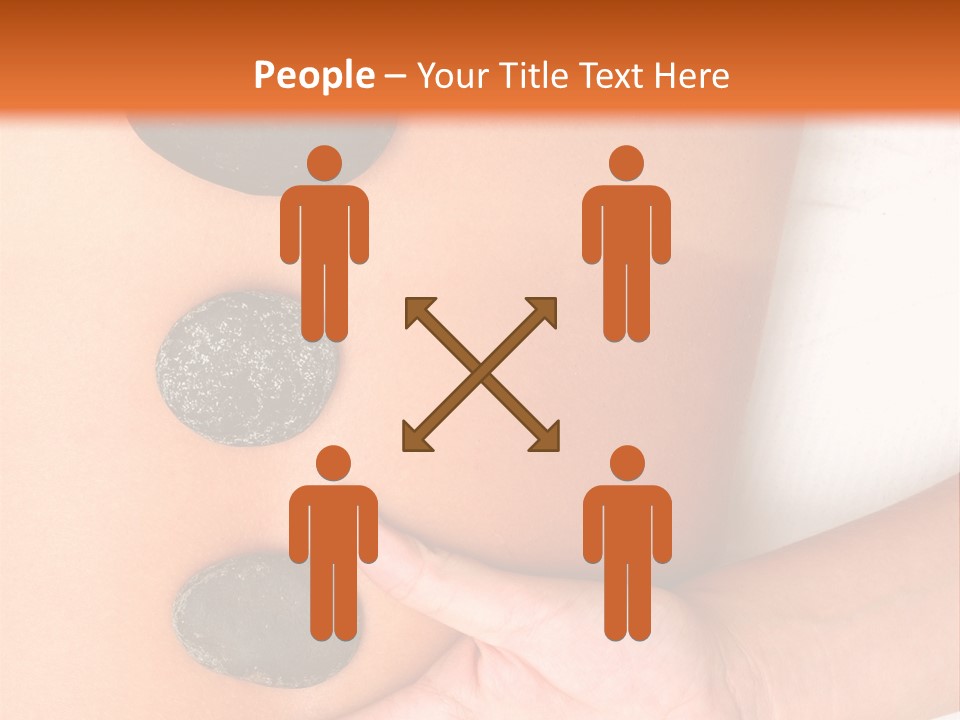 A Woman's Back With Stones On It PowerPoint Template