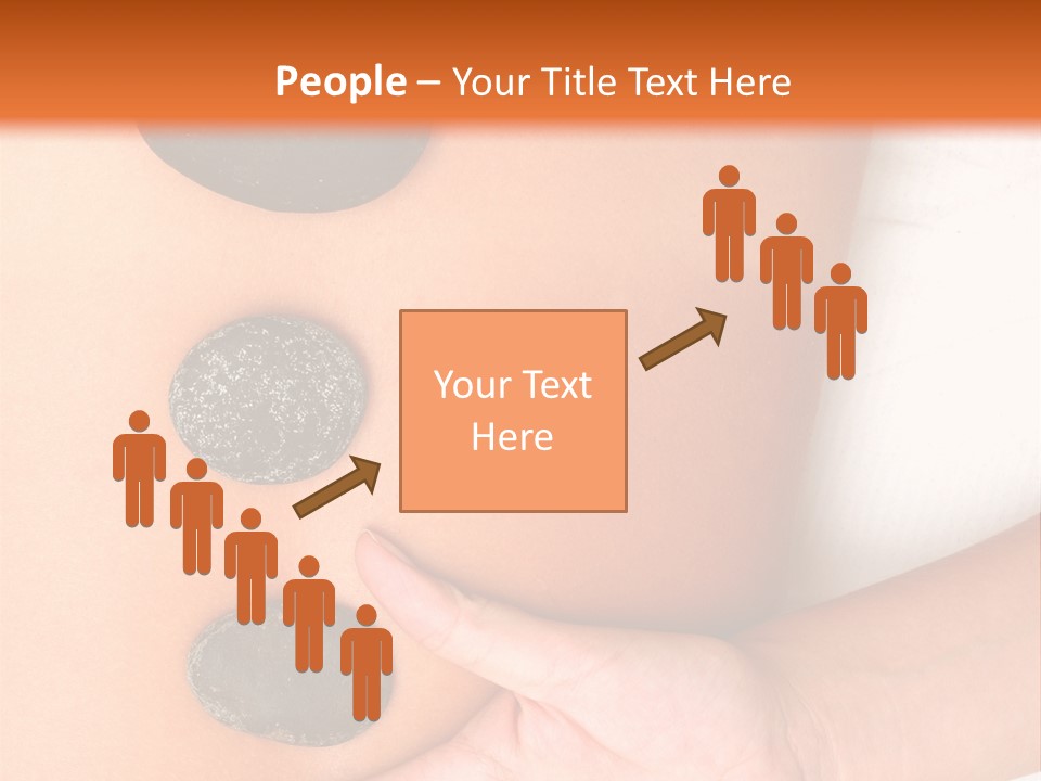 A Woman's Back With Stones On It PowerPoint Template