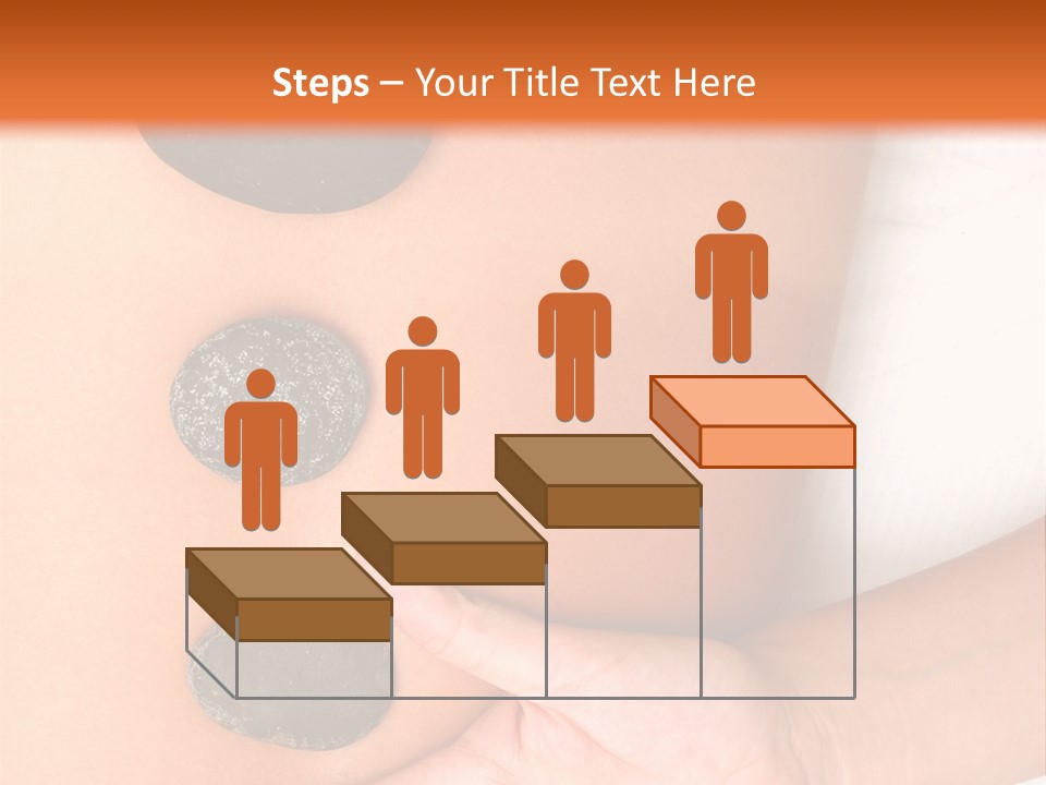 A Woman's Back With Stones On It PowerPoint Template