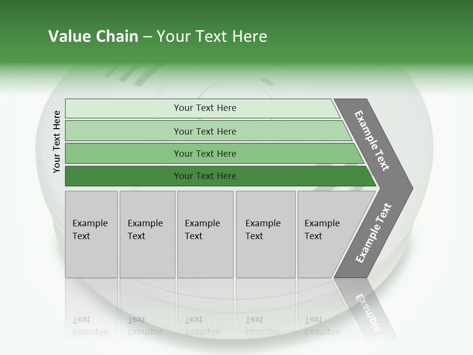 A White Smoke Detector On A White Background PowerPoint Template