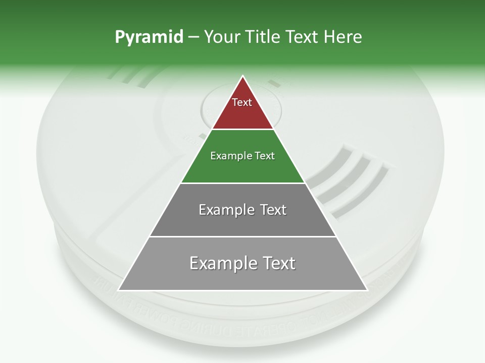 A White Smoke Detector On A White Background PowerPoint Template