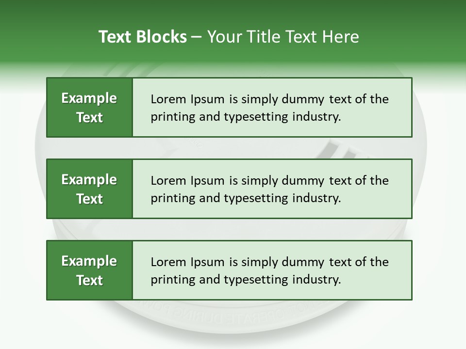 A White Smoke Detector On A White Background PowerPoint Template