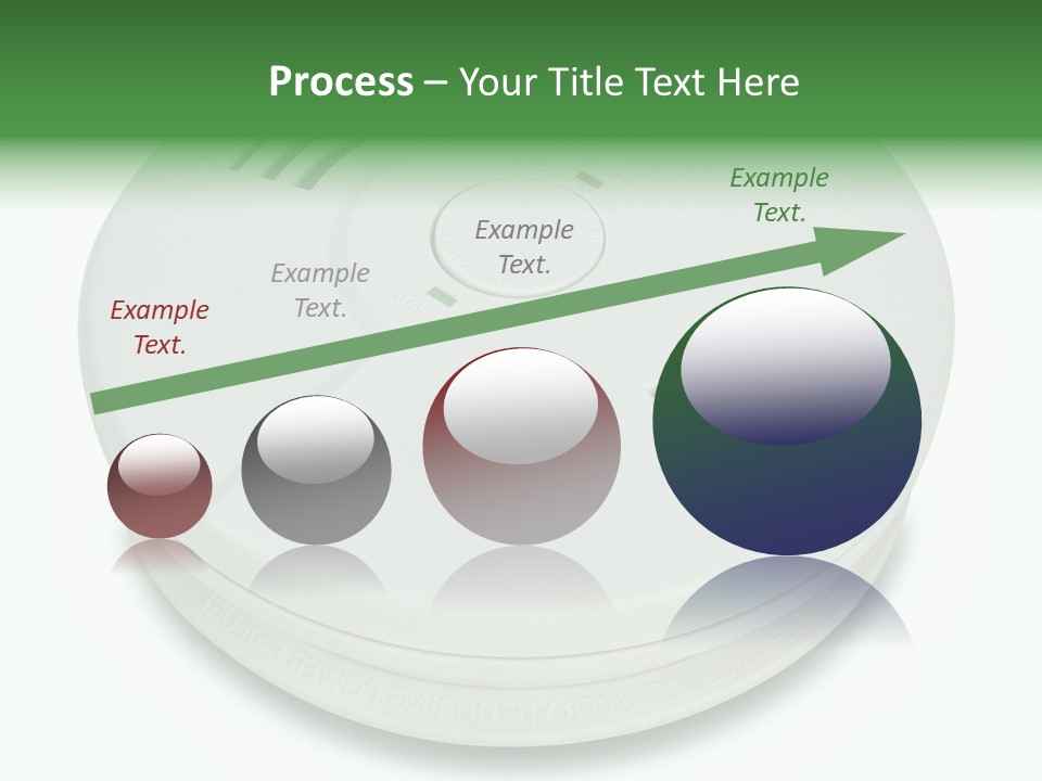 A White Smoke Detector On A White Background PowerPoint Template