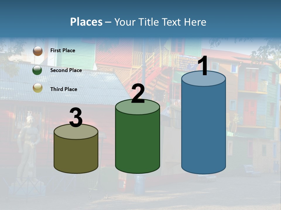 Colored Exterior Architectural PowerPoint Template