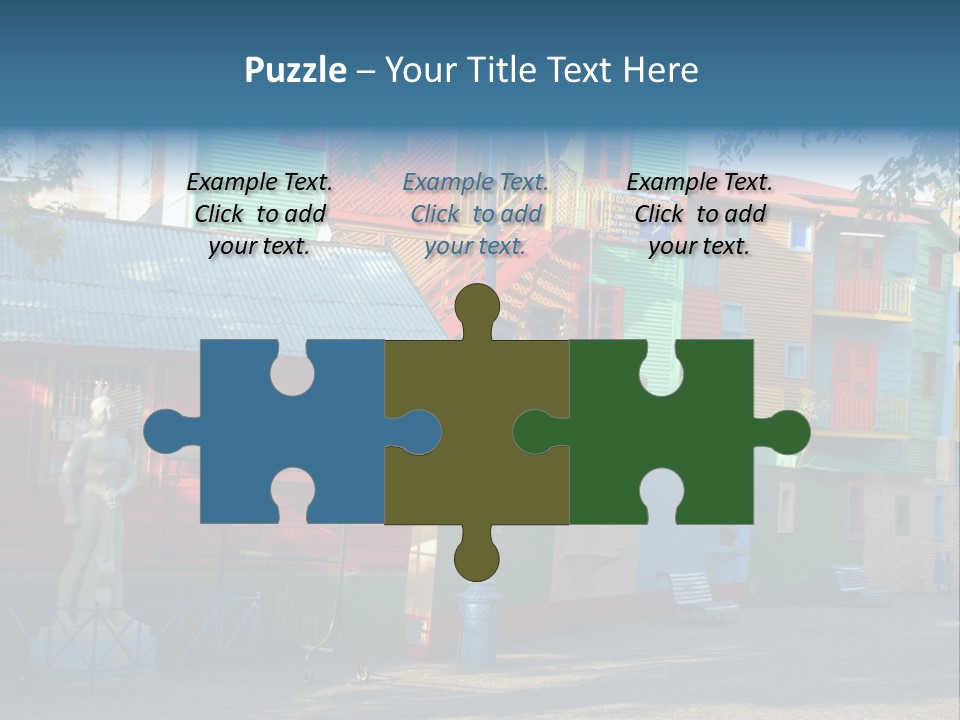 Colored Exterior Architectural PowerPoint Template