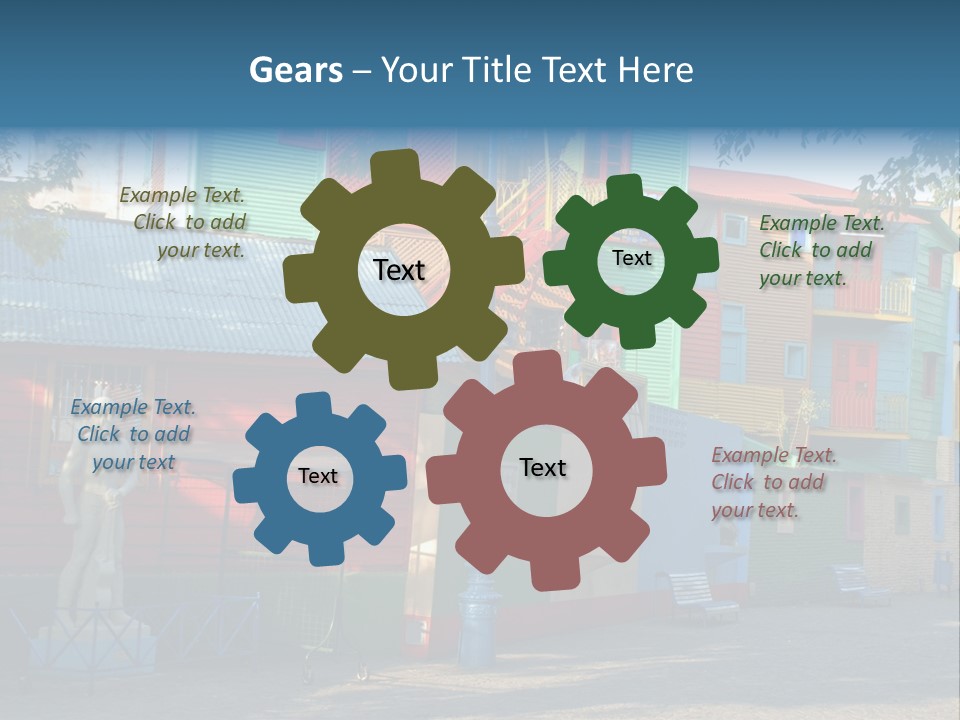 Colored Exterior Architectural PowerPoint Template