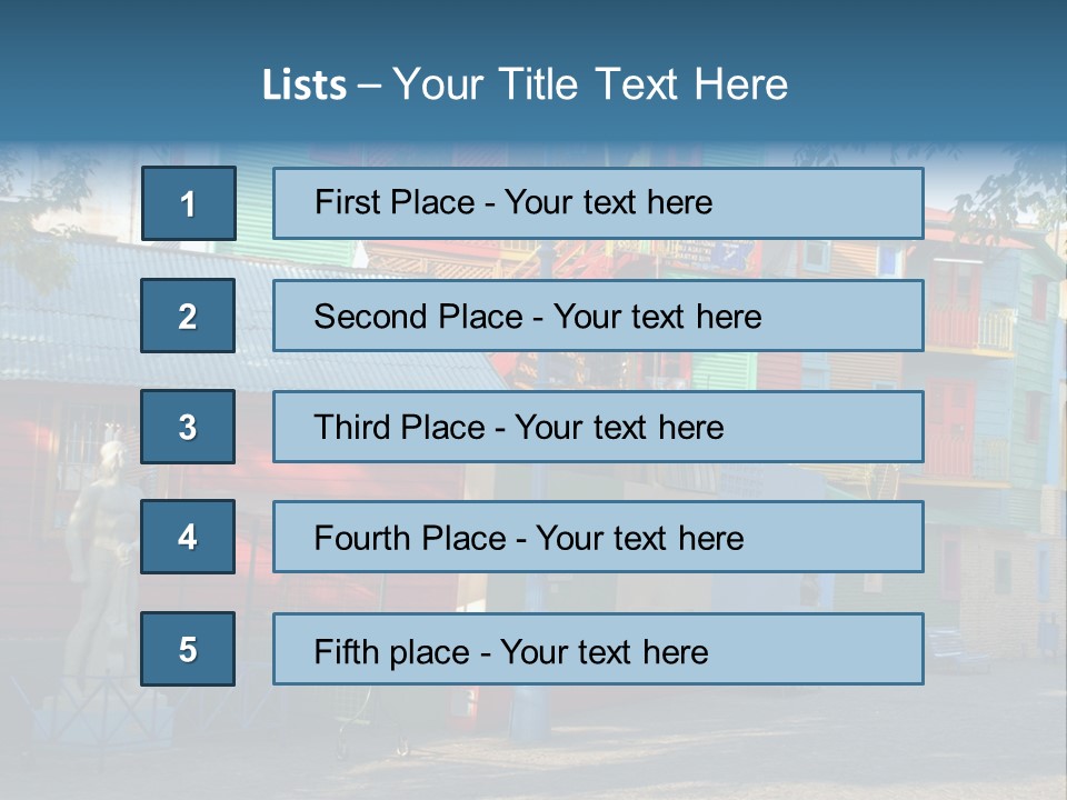 Colored Exterior Architectural PowerPoint Template
