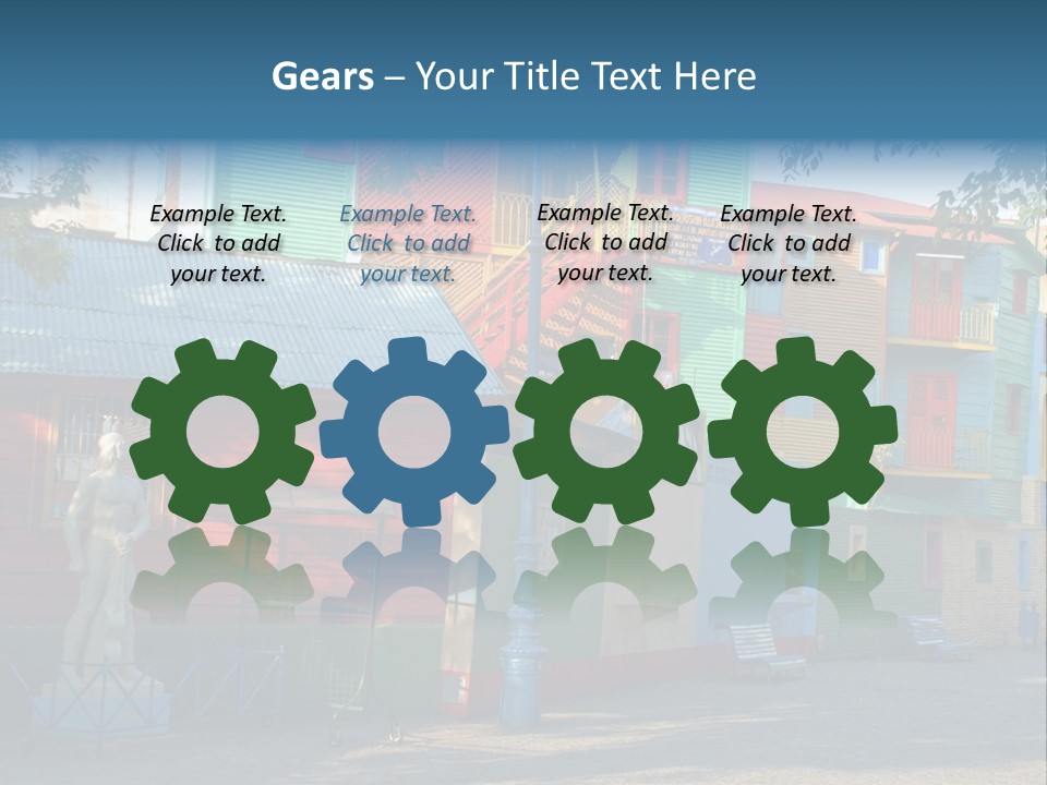 Colored Exterior Architectural PowerPoint Template