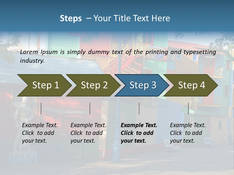 Colored Exterior Architectural PowerPoint Template