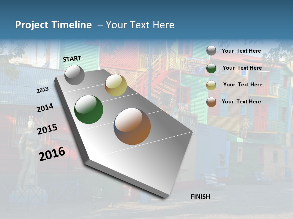 Colored Exterior Architectural PowerPoint Template