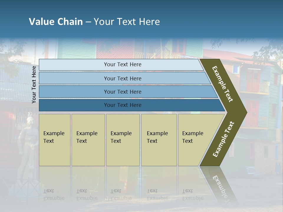 Colored Exterior Architectural PowerPoint Template