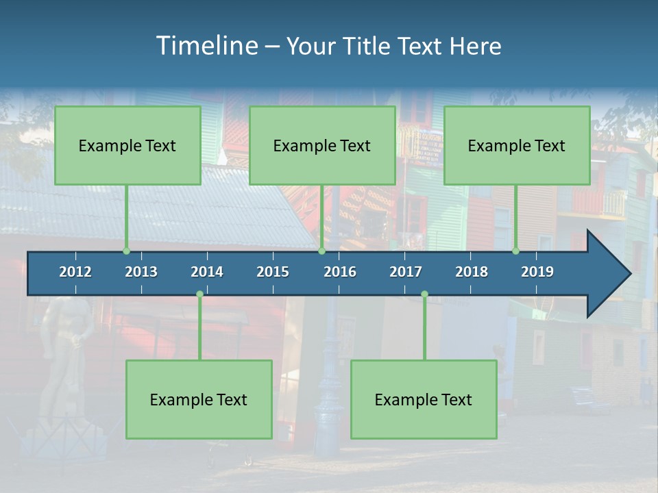 Colored Exterior Architectural PowerPoint Template