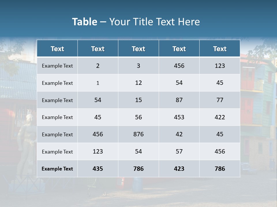 Colored Exterior Architectural PowerPoint Template