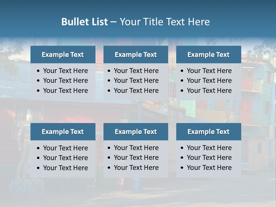 Colored Exterior Architectural PowerPoint Template