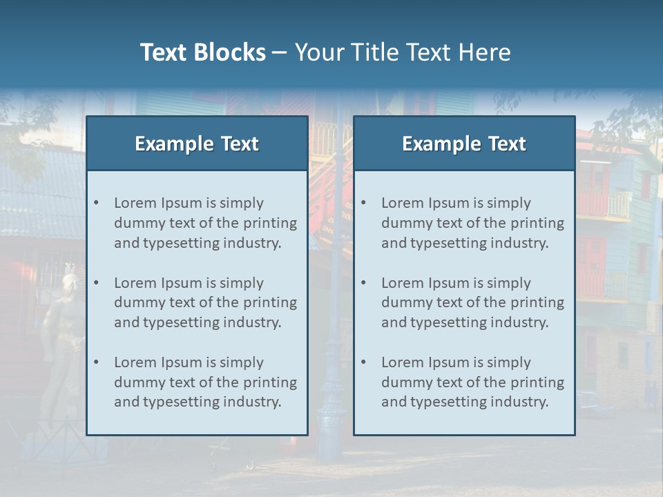Colored Exterior Architectural PowerPoint Template