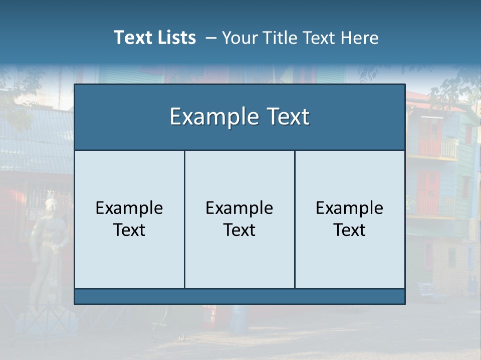 Colored Exterior Architectural PowerPoint Template