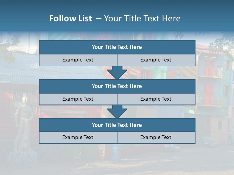 Colored Exterior Architectural PowerPoint Template