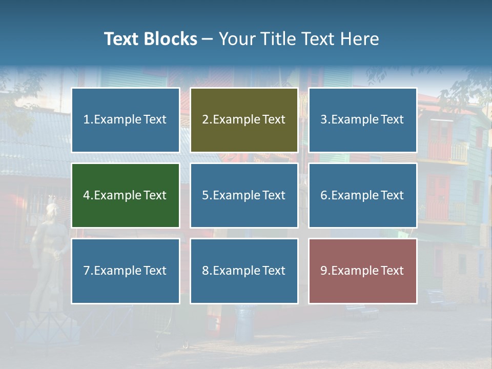 Colored Exterior Architectural PowerPoint Template