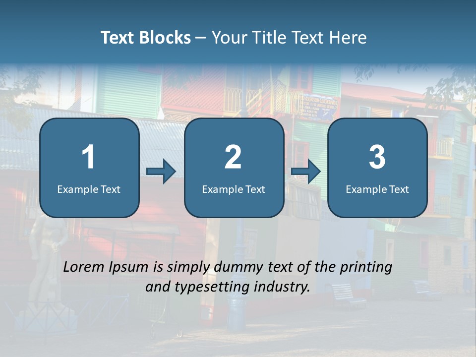 Colored Exterior Architectural PowerPoint Template