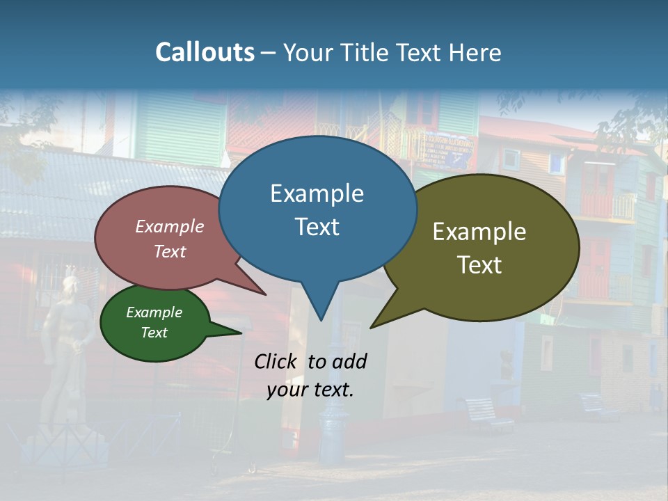 Colored Exterior Architectural PowerPoint Template