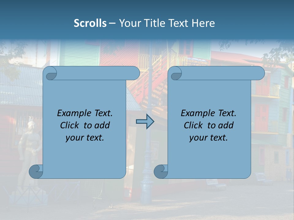 Colored Exterior Architectural PowerPoint Template