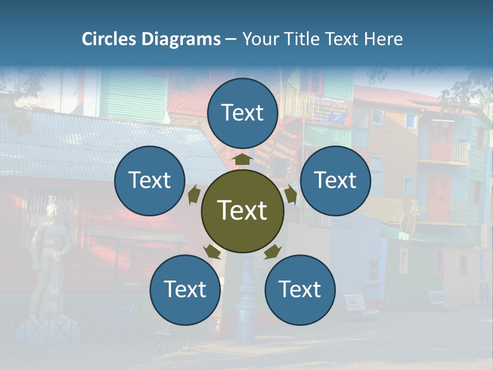 Colored Exterior Architectural PowerPoint Template