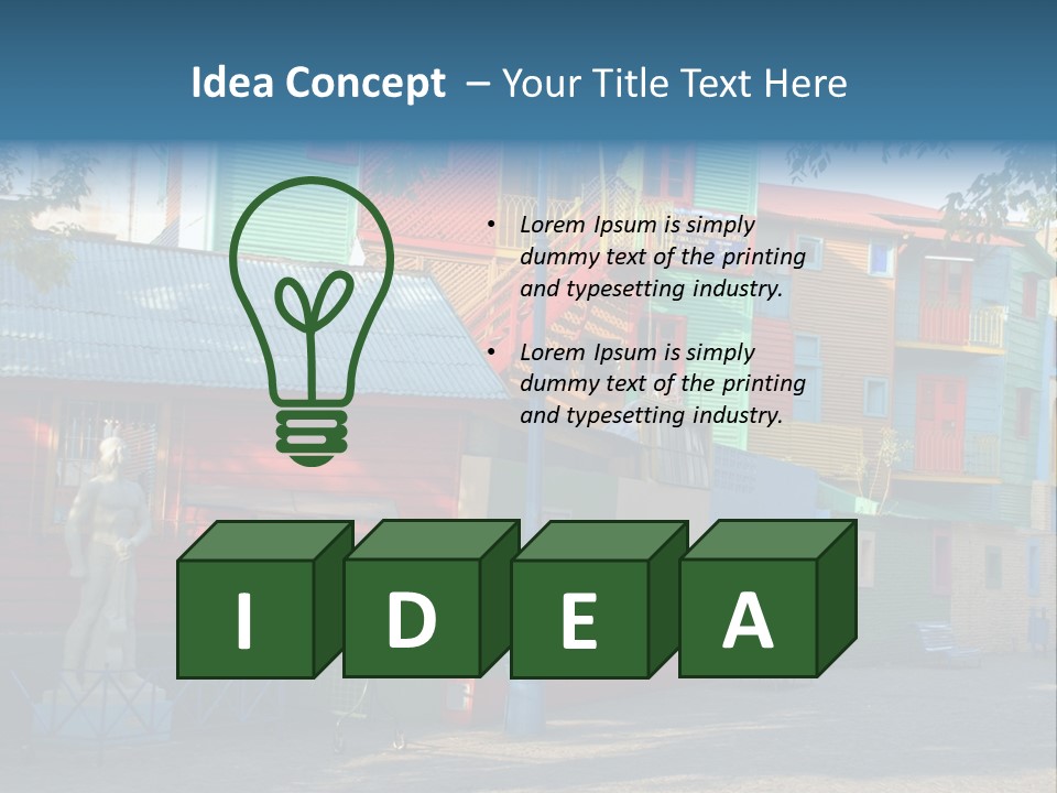 Colored Exterior Architectural PowerPoint Template