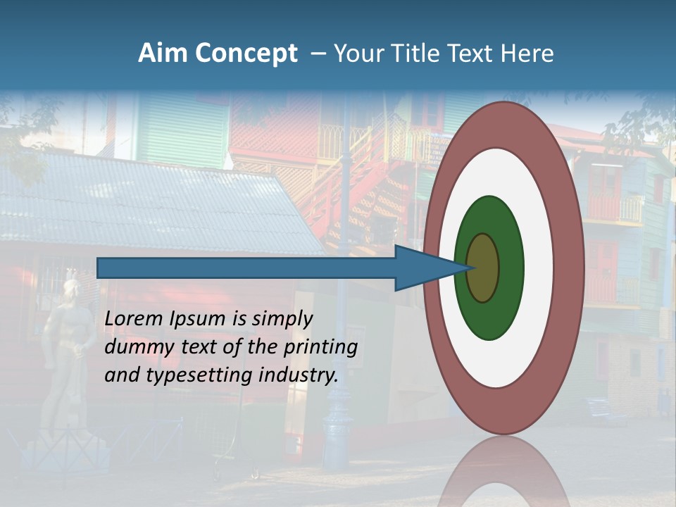 Colored Exterior Architectural PowerPoint Template