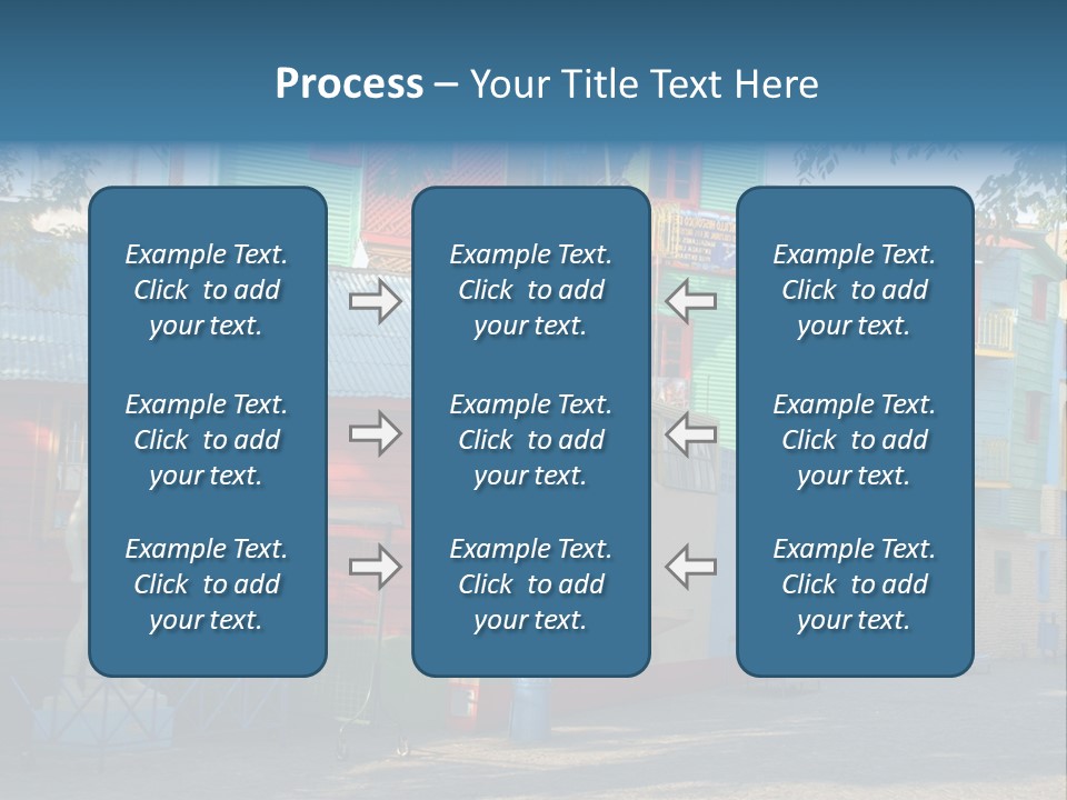 Colored Exterior Architectural PowerPoint Template