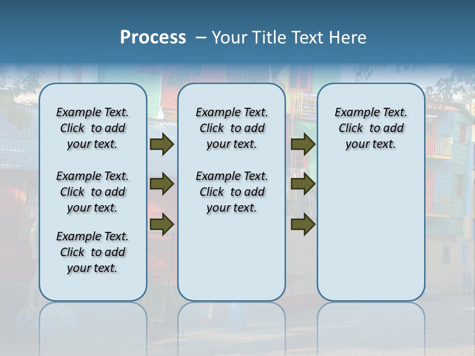 Colored Exterior Architectural PowerPoint Template