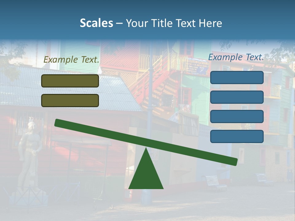 Colored Exterior Architectural PowerPoint Template