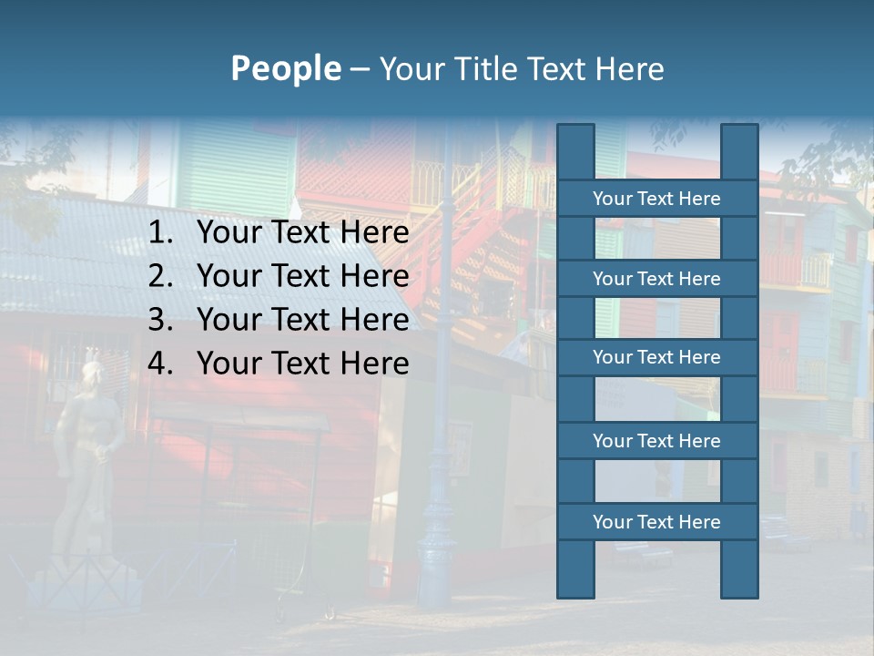 Colored Exterior Architectural PowerPoint Template
