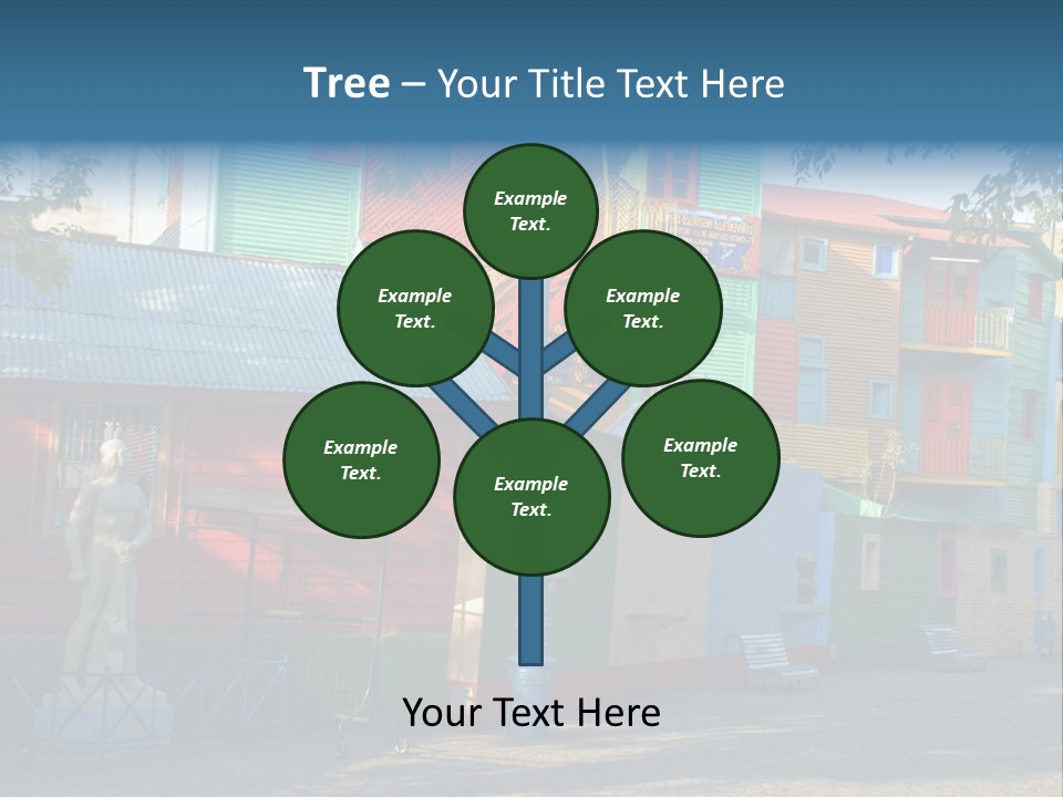 Colored Exterior Architectural PowerPoint Template